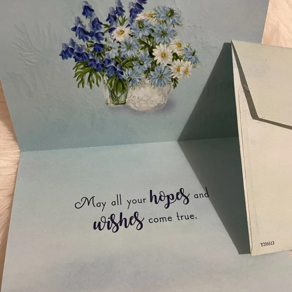 4 Birthday Card bundle with matching print envelopes